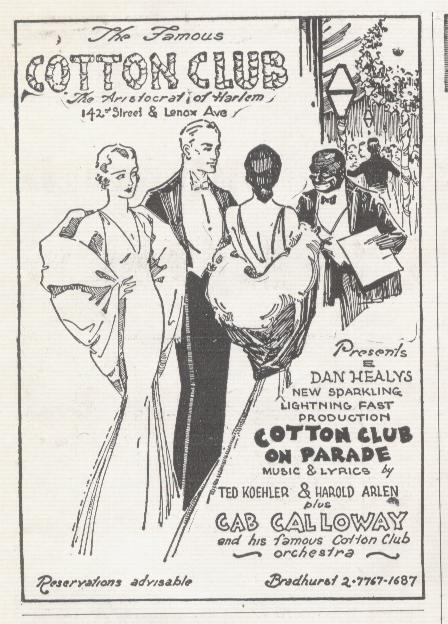 1932 pub Cotton Club Aristocrat of Harlem.jpg