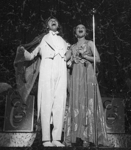 1940ca ANDREWS Avis and Cab CALLOWAY by Hugh Mort