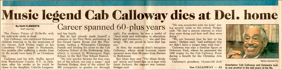 1994NOv Mort de Cab dans News Journal.jpg
