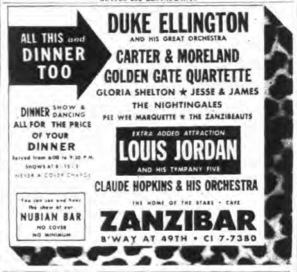 1945 1002 NY Post Zanzibar Ad Ellington Louis Jordan.png