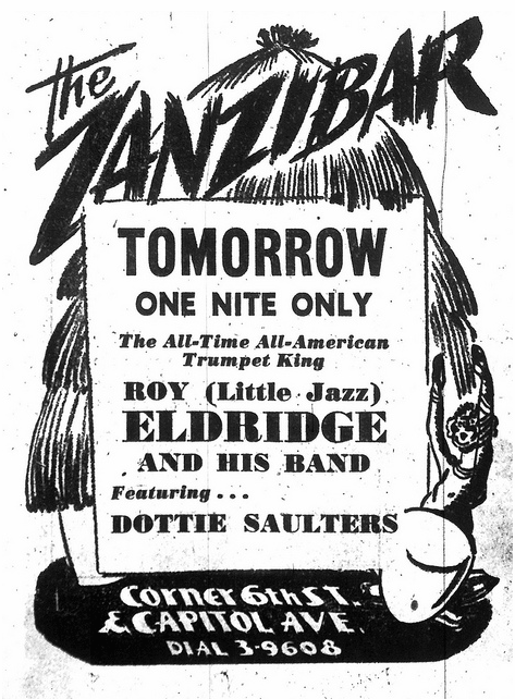 1948 1020 Sacramento Bee Zanzibar Ad with Eldridge.png