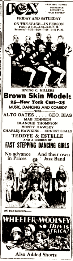 51 Hutchinson KS 1933-04-07 MJ in Brownskin Models and Africa ad.png