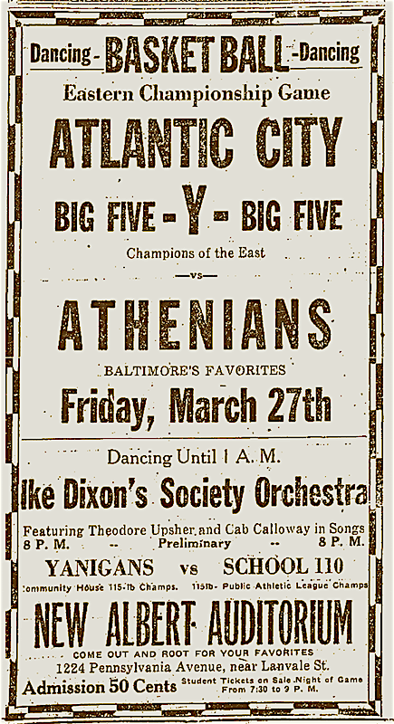 1925 0328 AD New Albert Auditorium with Ike Dixon Society Ork.png