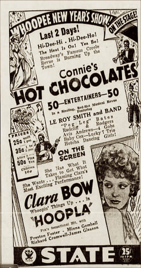 1933 Hot Chocolates ad with Hi de Ho ref.jpg