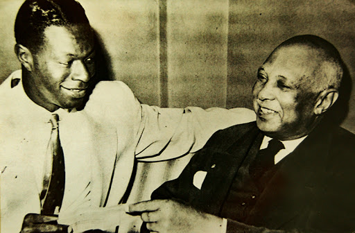 02 St Louis Blues 1958 Nat Cole and WC Handy.jpg