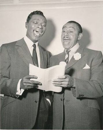 17 St Louis Blues 1958 Nat Cole and Cab Calloway between takes 1.jpg