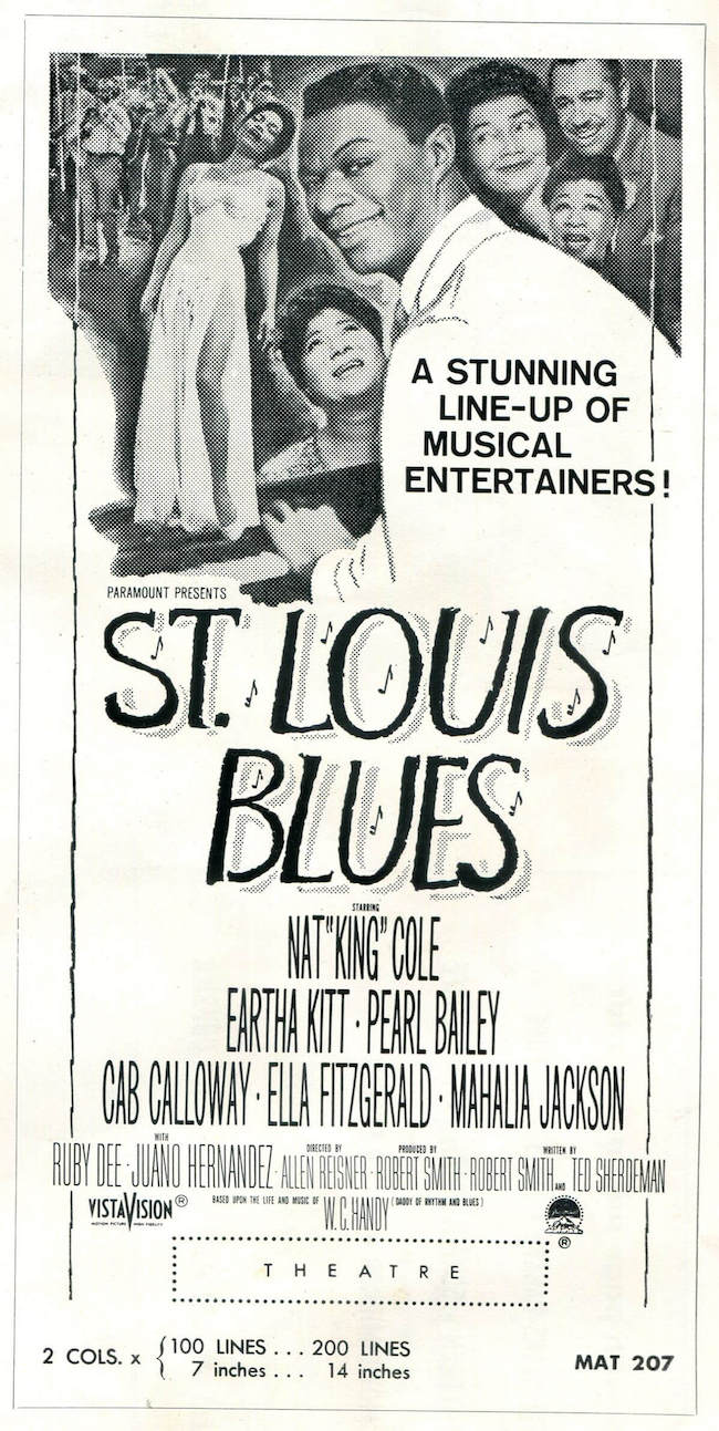 Nat 'King' Cole sings the songs of W.C. Handy from the new Paramount  Picture based on Handy's life / 'St. Louis Blues' (VINYL LP) by Nat 'King'  Cole / conducted by Nelson