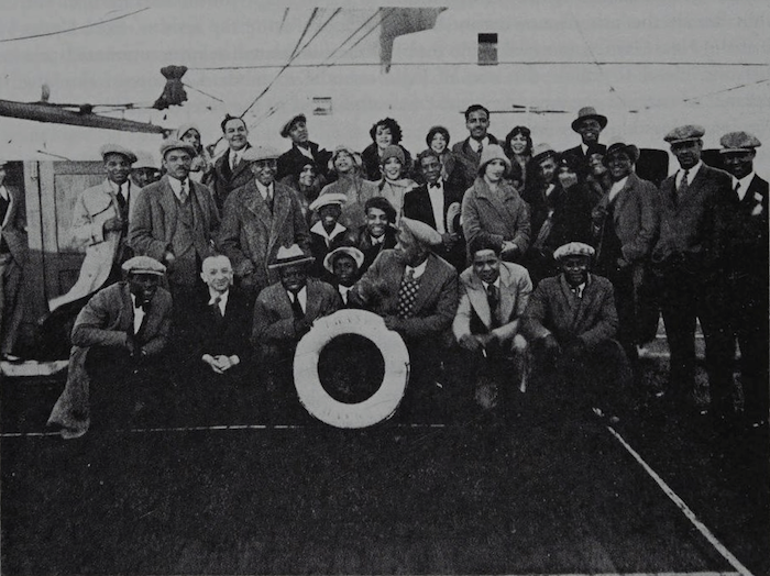 1929 0500 Blackbirds on board FRANCE (Benny Payne).png