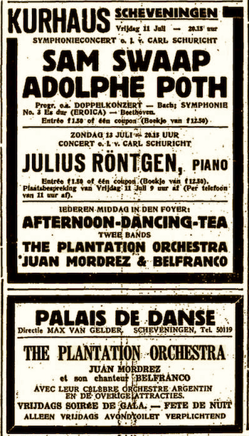 1930 0710 Het Vaderland - Kurhaus and Palais de Danse ADs.png