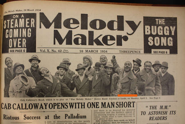 1934 0310 Melody Maker - Cab arrival at Southampton.jpg