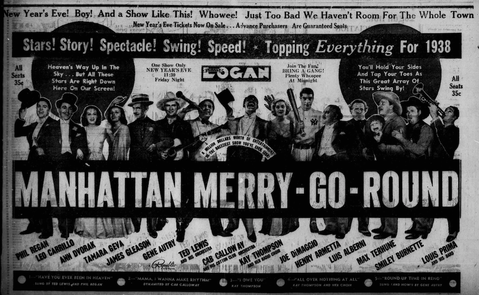 1937 1230  Logan Daily New Logan OH Manhattan Merry Go Round large ad.png
