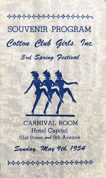 1954 0509 Cotton Club Girls Souvenir Program 1.png