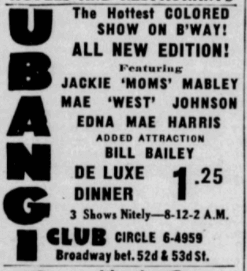 1942 0411 - Daily News - Mae West Johnson at UBANGI.png