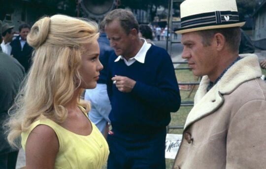 68 Cincinnati Kid Tuesday Weld Steve McQueen on set.jpg