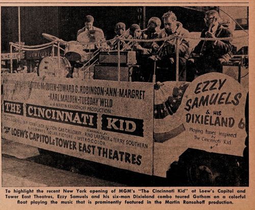 70 Cincinnati Kid New York promotion Dixieland Band.jpg