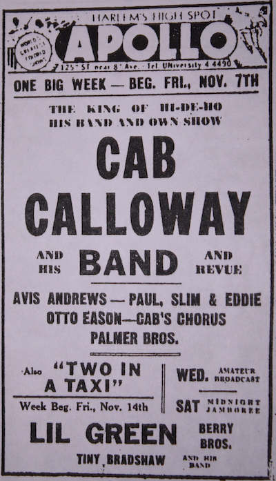 1941 1108 NYAN Apollo Theatre Cab Calloway.jpg