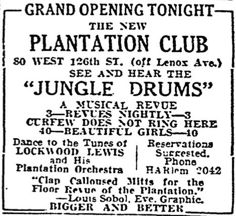 1930 0118 LOCKWOOD LEWIS_MIssourians PLantation Club Jungle Drums_New_York_Evening_Journal.jpg