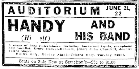 1926 0620 Commercial Appeal Memphis TN Lockwood LEWIS with WC Handy AD.png
