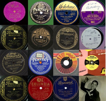 Minnie The Moocher (Cab Calloway) - Collection of labels