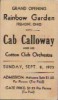 1935, Publicité pour un concert à Fremont, Ohio