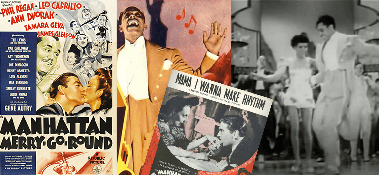 Cab Calloway in the movie “Manhattan Merry-Go-Round”, 1937