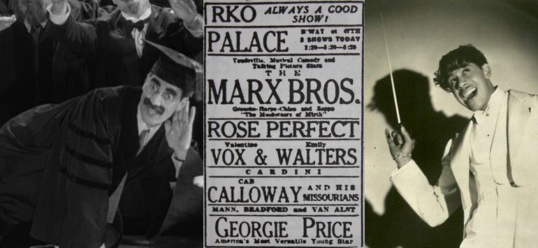 The Marx Brothers, Cab & Blanche on the same stage!