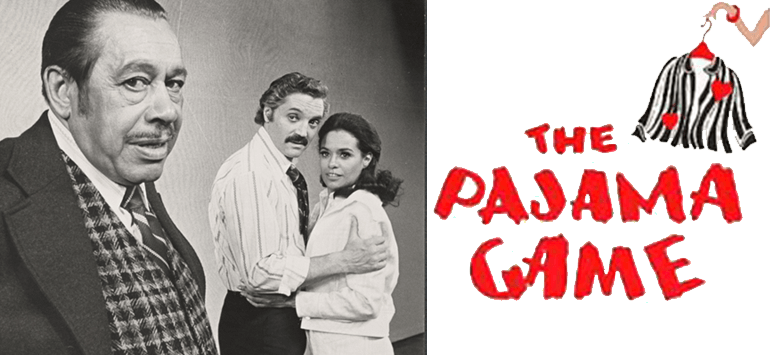 “The Pajama Game” (1973-1974): tops and bottoms in black and white