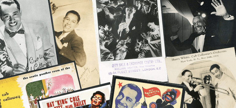 CAB CALLOWAY ON POSTCARDS
